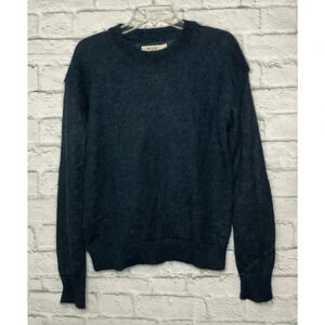 M.I.H Jeans mohair wool blend crew neck pullover casual sweater S.